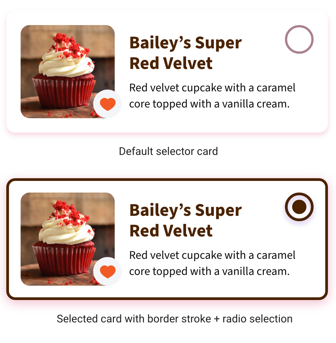 Cupcakes Card Selector