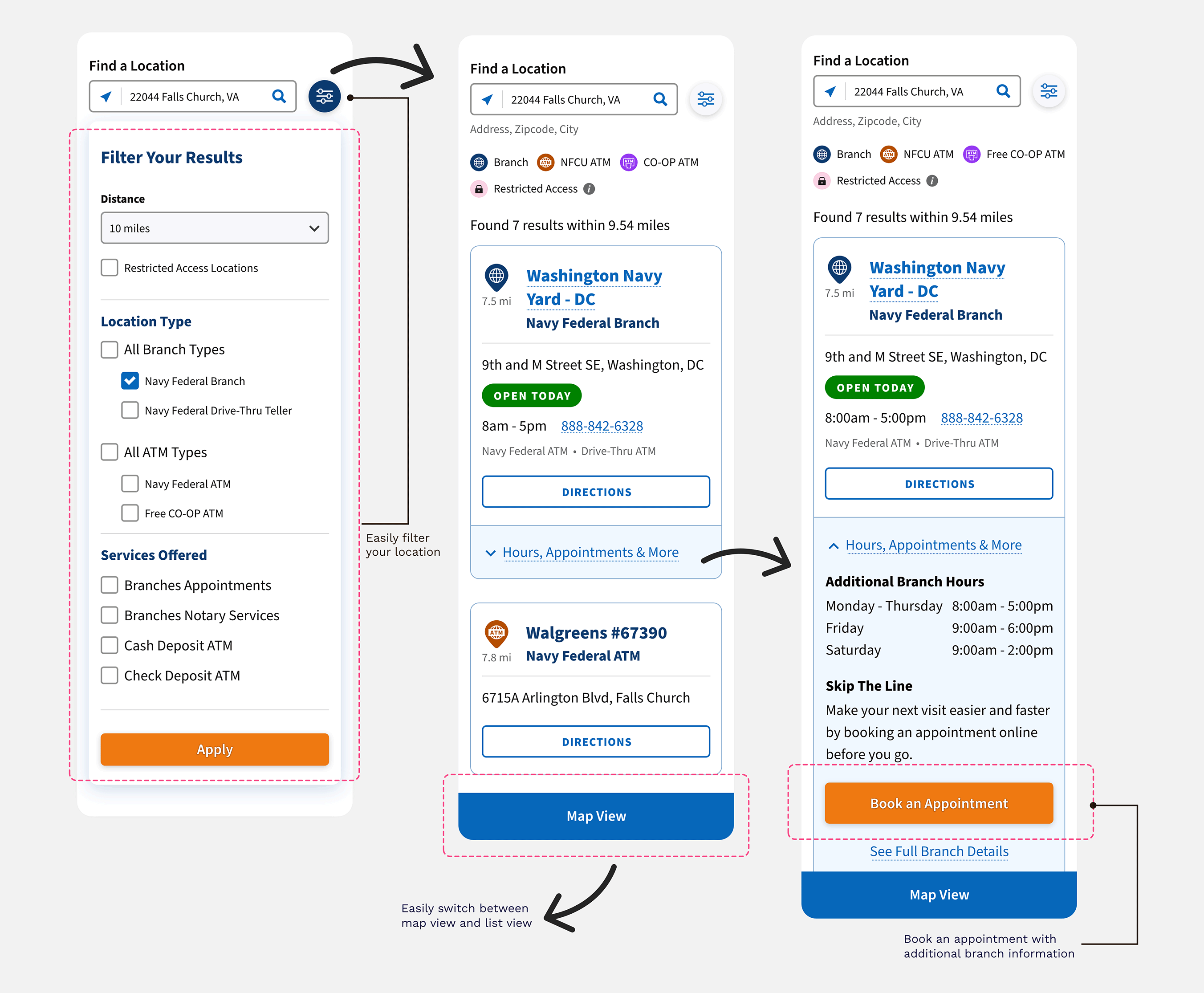 Branch locator hours