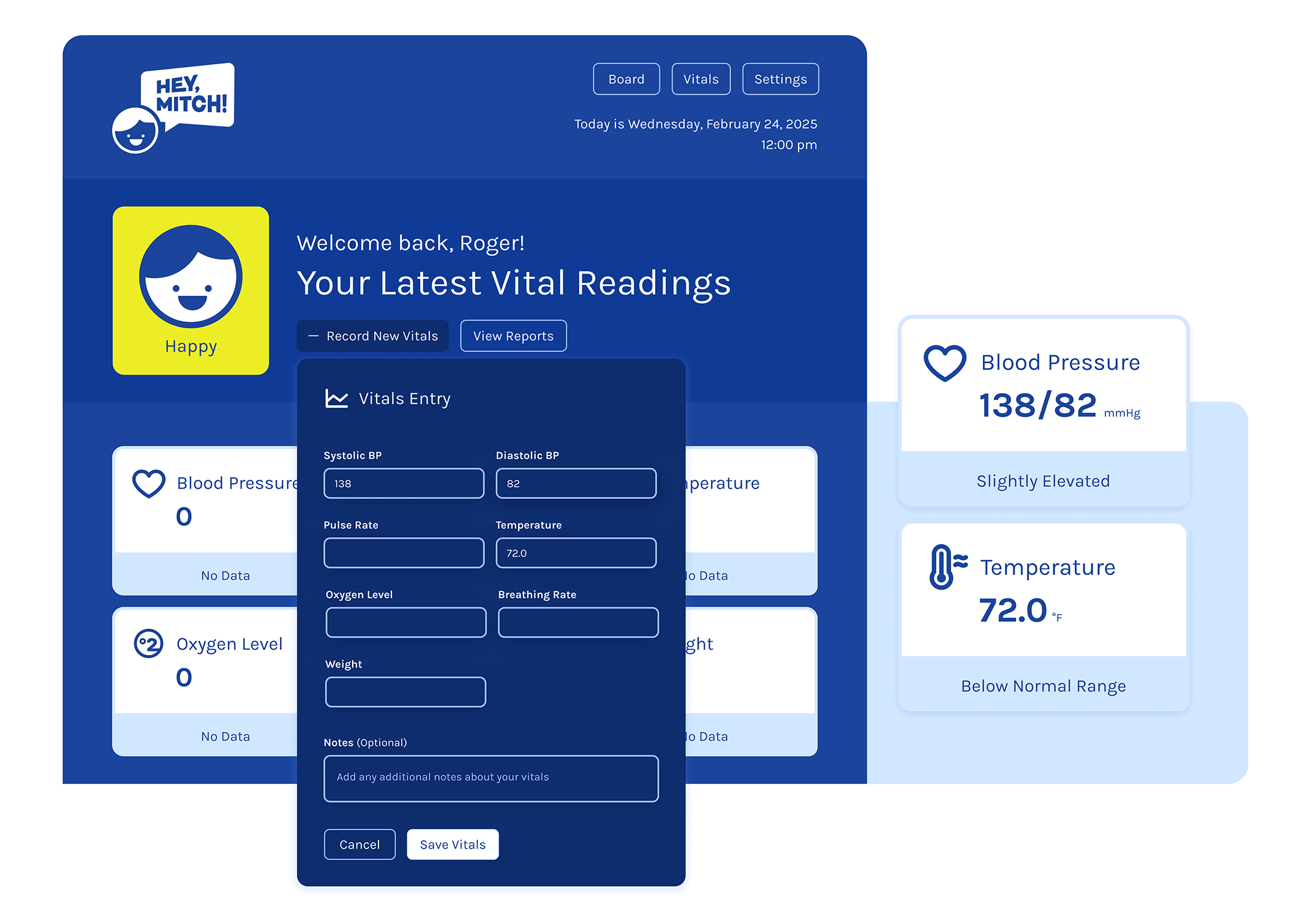 Hey, Mitch! No Data Screen